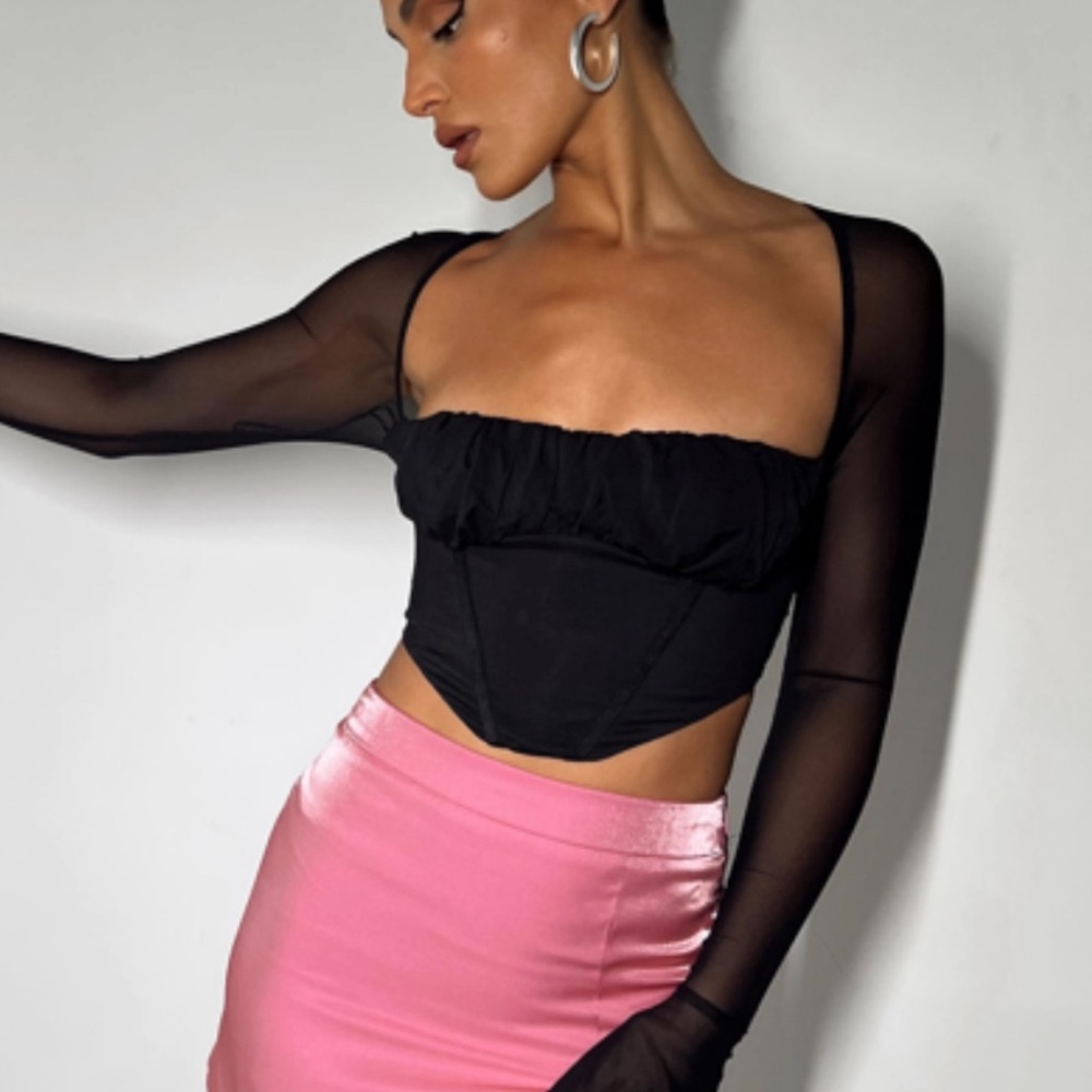 Laurie Long Sleeve Top Black